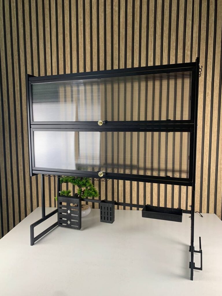 Égouttoir à Vaisselle 3 Niveaux avec Couvercle Pliable – Organisateur de Cuisine pour Évier