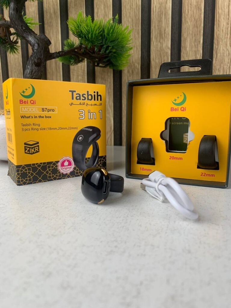 Bague Compteur Digital de Tasbih OLED Étanche – Anneau Intelligent de Dhikr