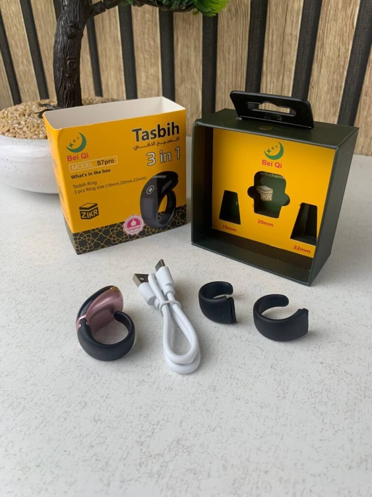 Bague Compteur Digital de Tasbih OLED Étanche – Anneau Intelligent de Dhikr