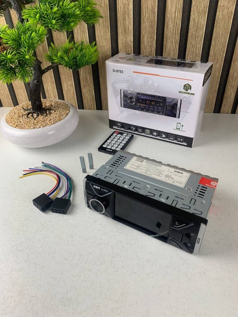 Poste Radio Multimédia Bluetooth G-9703 1-DIN – Écran 4.3’’ RGB