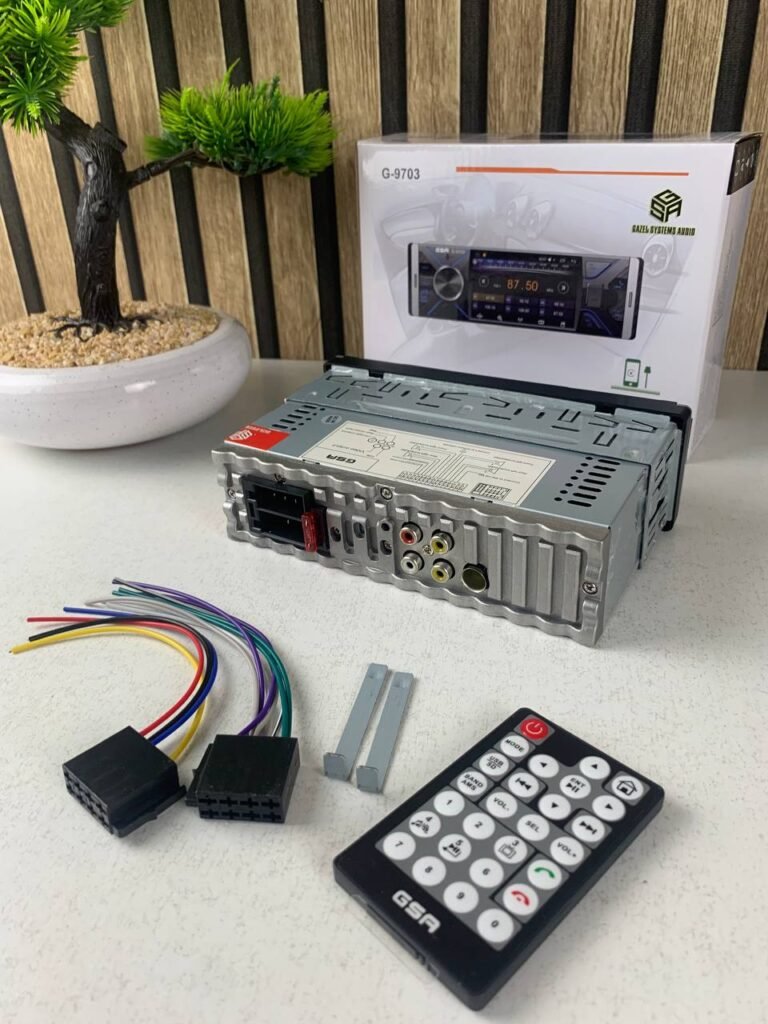 Poste Radio Multimédia Bluetooth G-9703 1-DIN – Écran 4.3’’ RGB