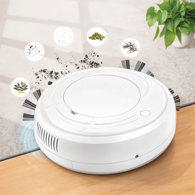 Robot Aspirateur 3-en-1 Smart Home Clean – Ultra Silencieux Design Slim