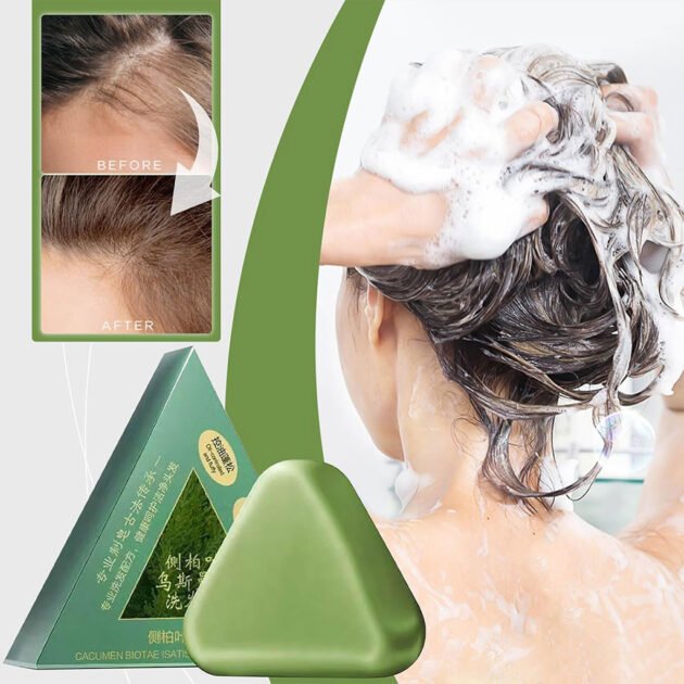 Seven Green – Shampoing Solide à Mousse Dense pour Cheveux Brillants et Forts