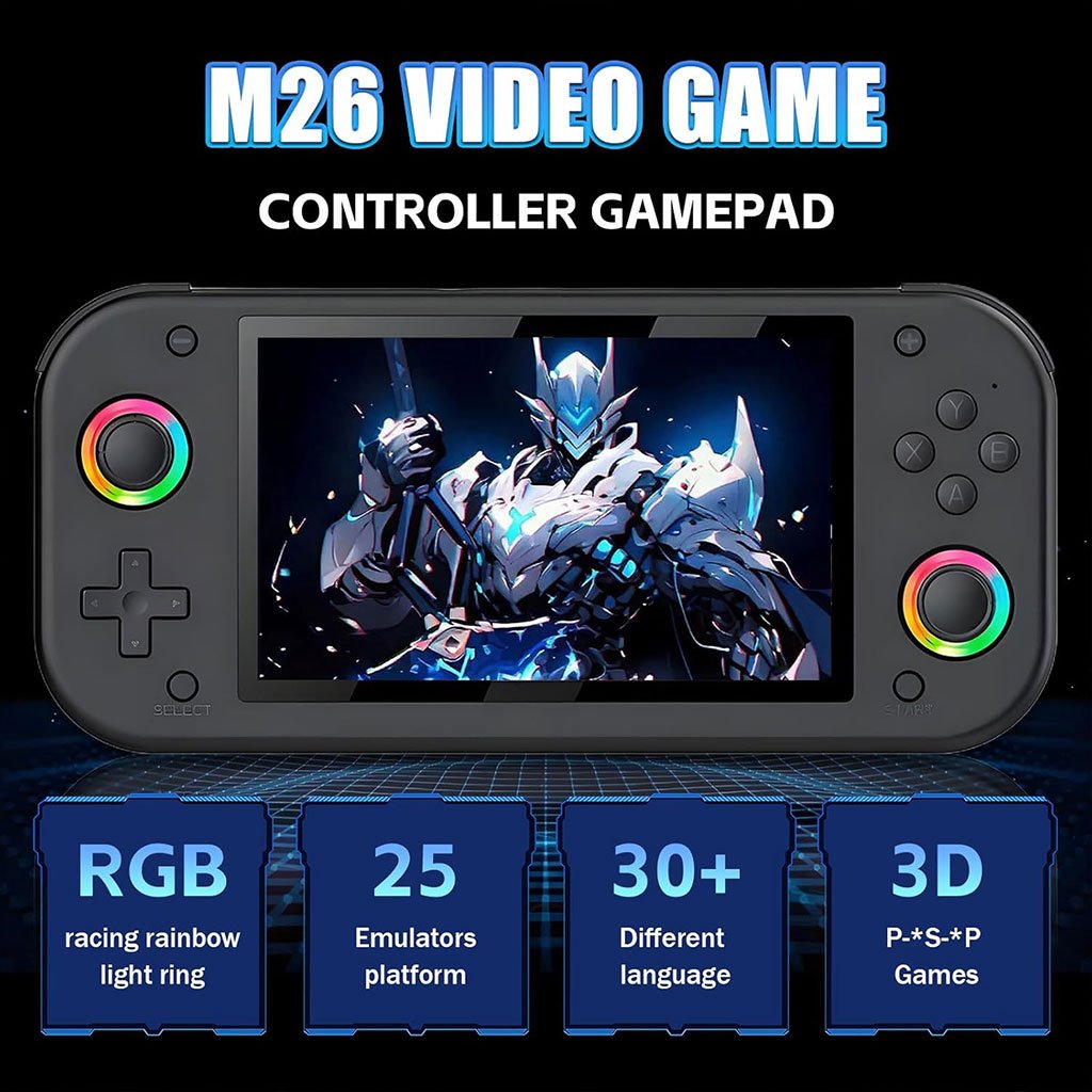 Console de Jeu Portable Rétro M26 – 20 000+ Jeux & 25 Émulateurs - الصورة 3