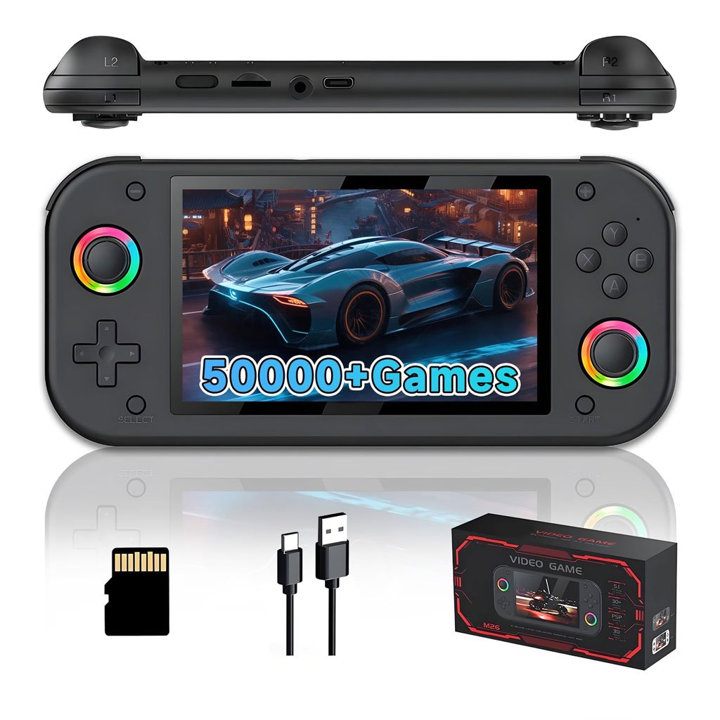 Console de Jeu Portable Rétro M26 – 20 000+ Jeux & 25 Émulateurs