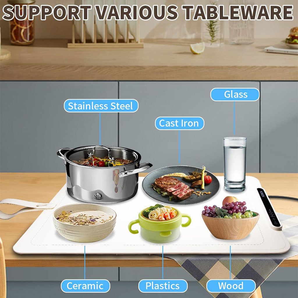 Tapis Électrique Chauffant en Silicone Alimentaire – Température Réglable - الصورة 4