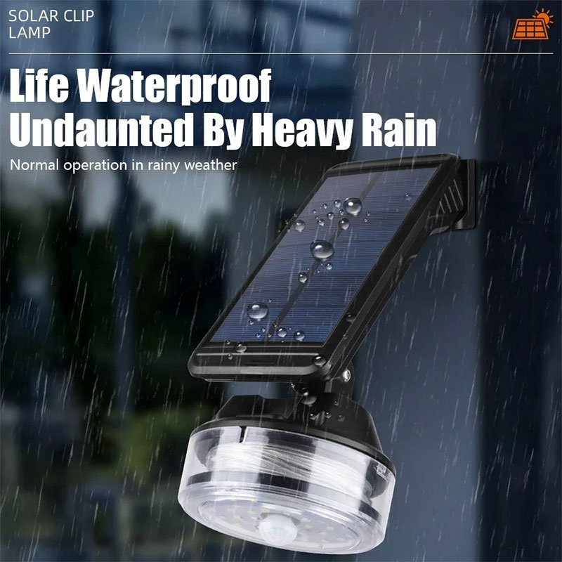 Lampe Murale Solaire avec Détecteur de Mouvement & Guirlande LED – Éclairage Extérieur Intelligent - الصورة 4