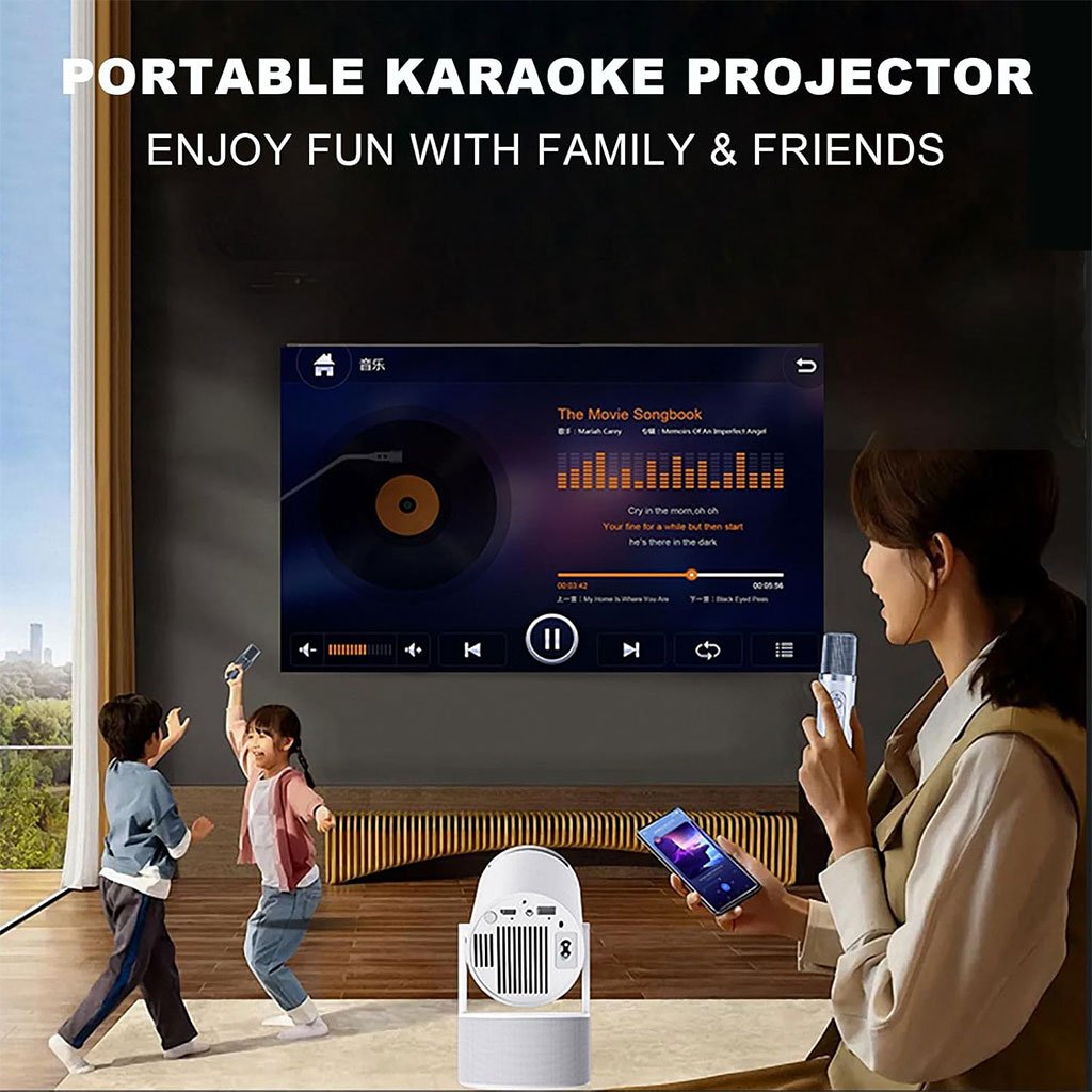 Mini Projecteur Karaoke Portable YS-300 KTV – Support 4K 1080P - الصورة 3