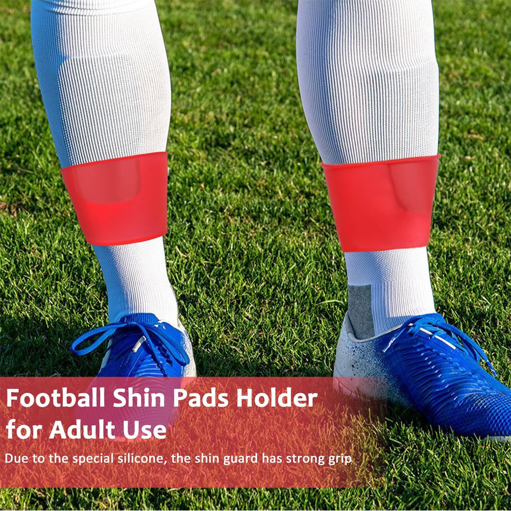 Bandes de maintien pour jambières de football en silicone – Stabilité et confort sur le terrain