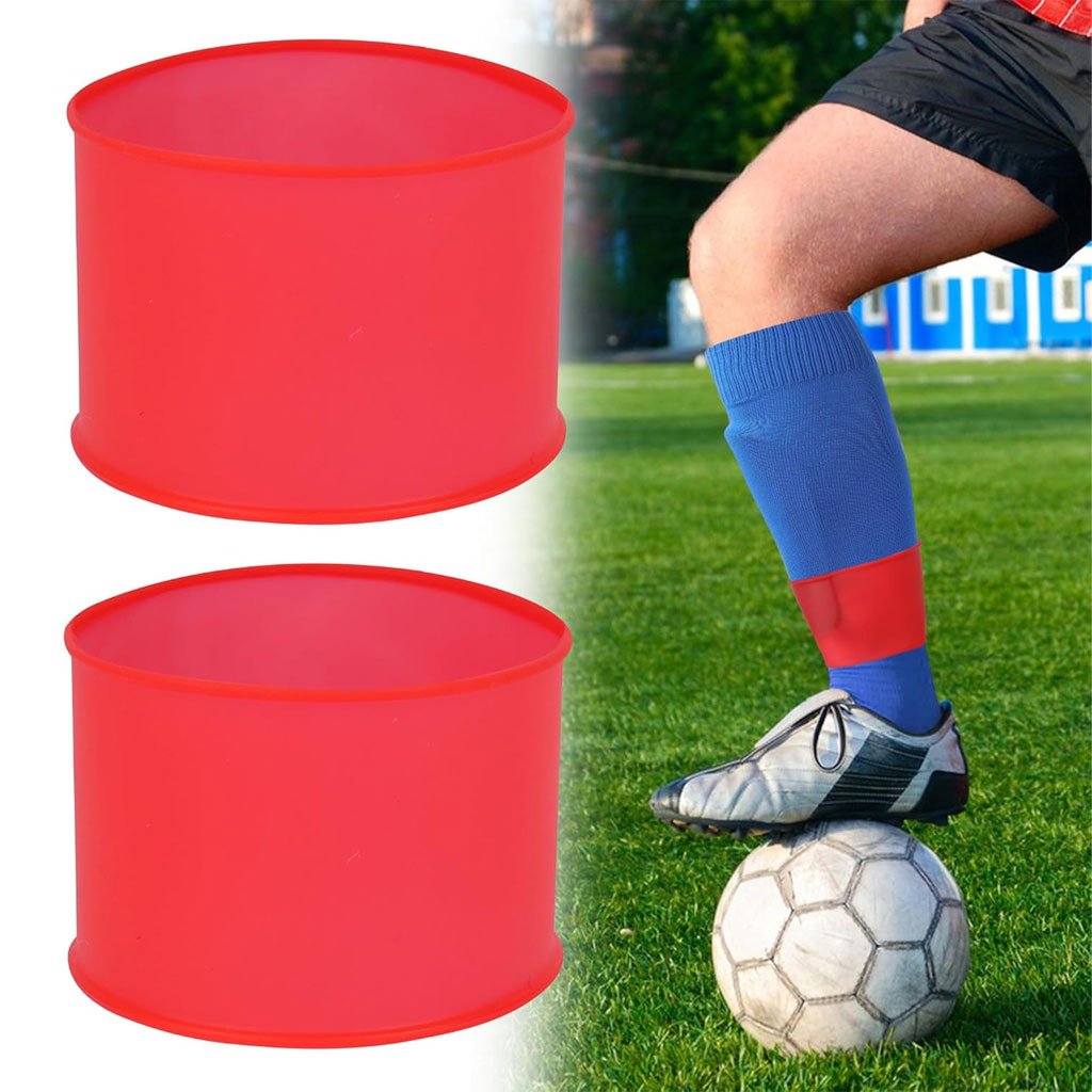 Bandes de maintien pour jambières de football en silicone – Stabilité et confort sur le terrain