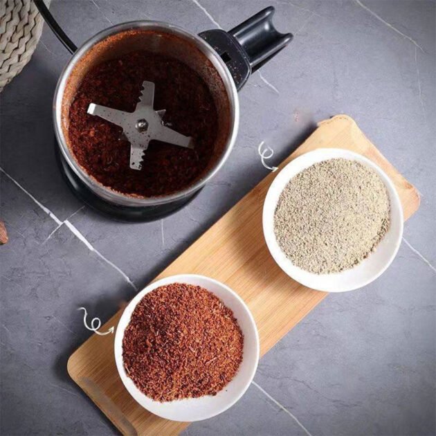 Moulin à Café & Grains Électrique INOX 300W – Broyeur Multifonction