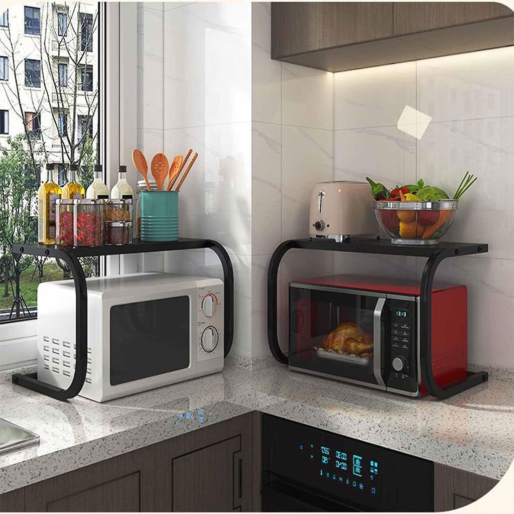 Support Micro-ondes et Porte-Épices – Optimisez l’espace de votre cuisine