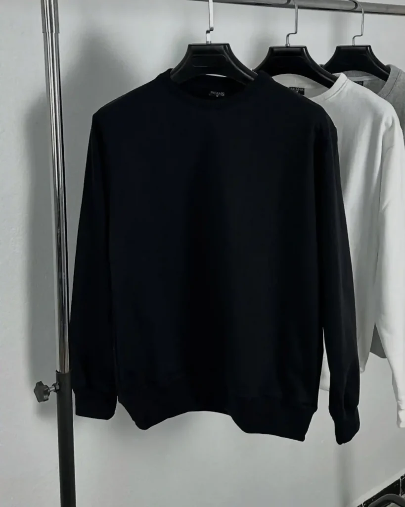 Sweatshirt Oversize Noir / Blanc – Style Urbain Confort & Tendance