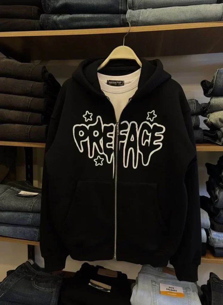 Preface Star ZipUp – Hoodie Zippé Étoile Streetwear Premium