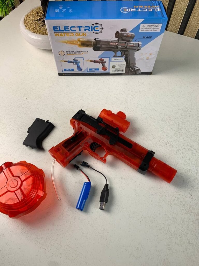 Pistolet à Eau Électrique 320ML avec Effets Lumineux LED