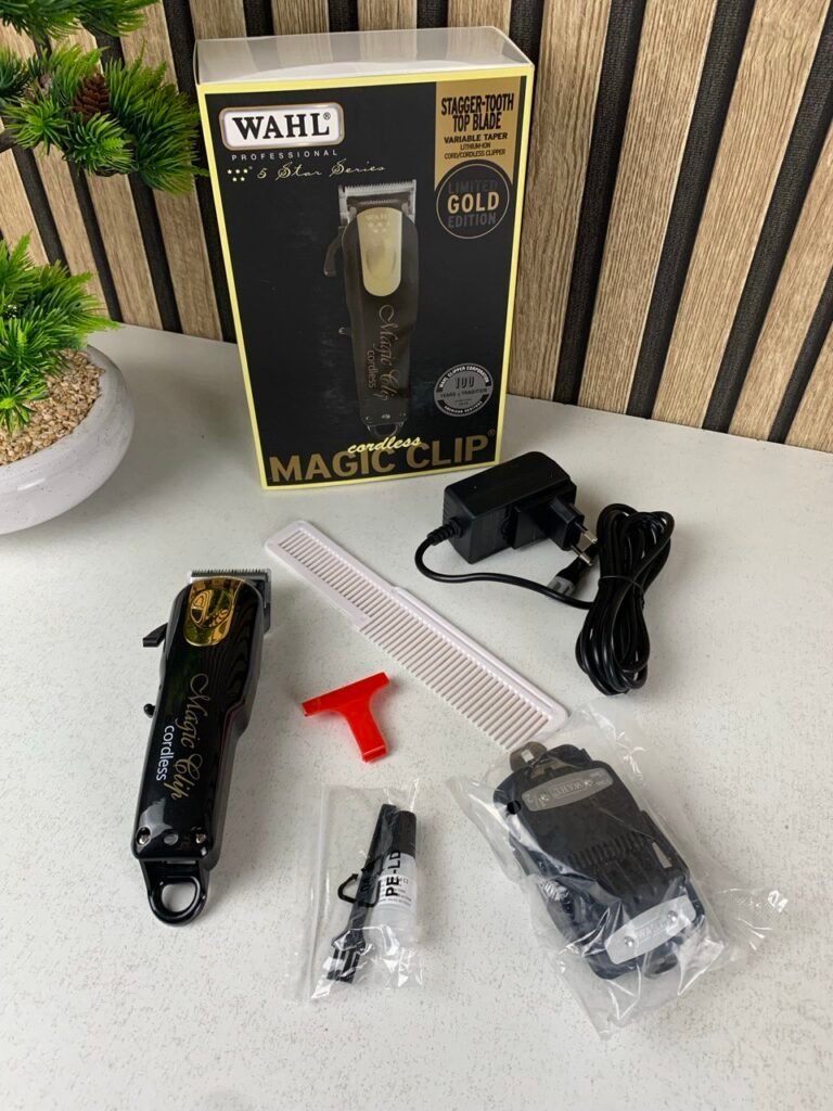 Wahl 5-Star Magic Clip Sans Fil Noir & Doré – Tondeuse Professionnelle