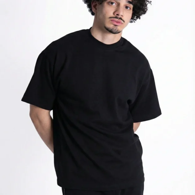 T-Shirt Noir & Blanc – Style Minimaliste Streetwear