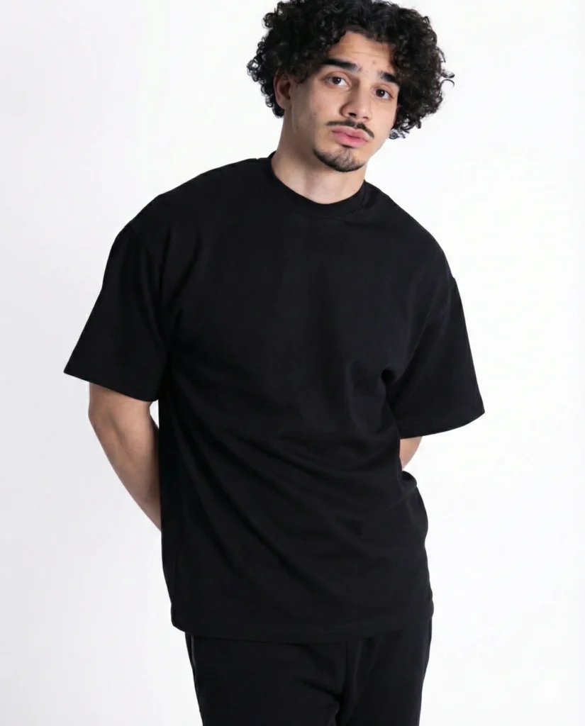 T-Shirt Noir & Blanc – Style Minimaliste Streetwear