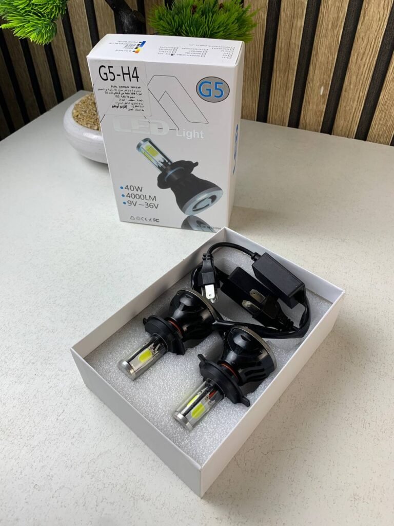 Kit Lampe de phare H4 LED 4 Directions 4000LM – Éclairage Puissant 360° Haute Performance