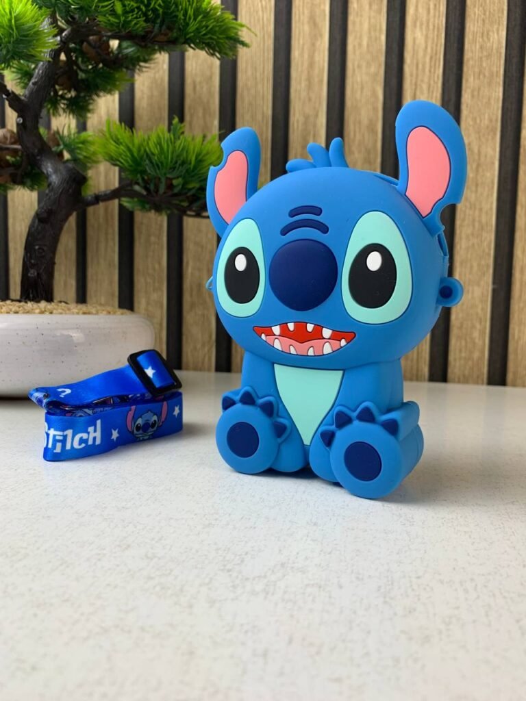Porte-monnaie mignon à motif dessin animé Stitch pour enfants – Accessoire Fun & Pratique du Quotidien