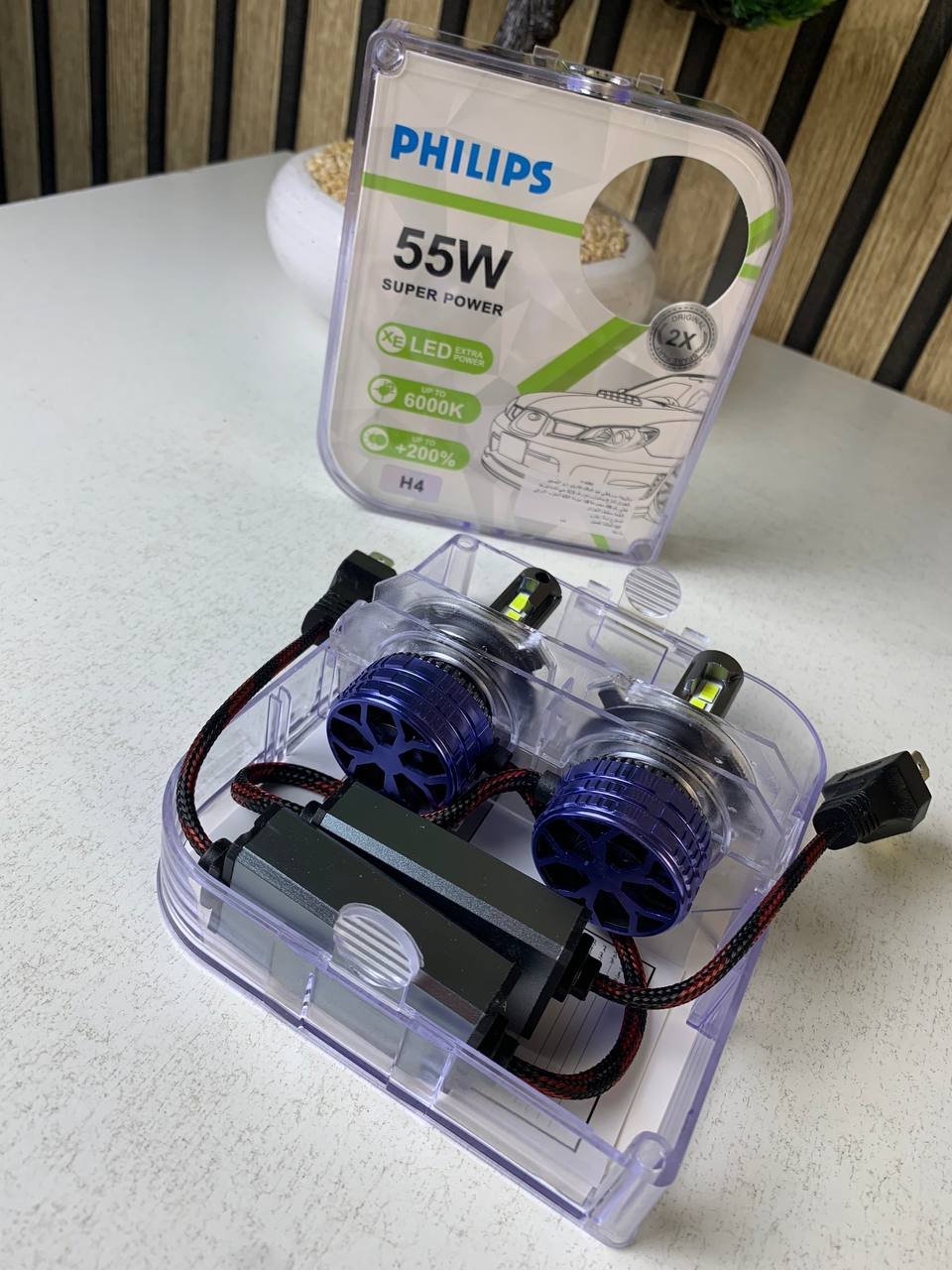 Kit Lampe de phare LED H4 Philips 6000K-16000LM Ultra Puissant – Une visibilité maximale pour conduire en toute sécurité - الصورة 6