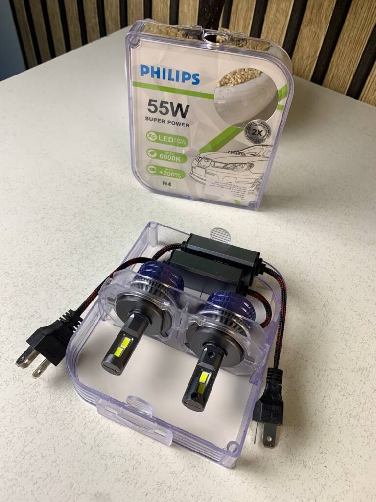 Kit Lampe de phare LED H4 Philips 6000K-16000LM Ultra Puissant – Une visibilité maximale pour conduire en toute sécurité
