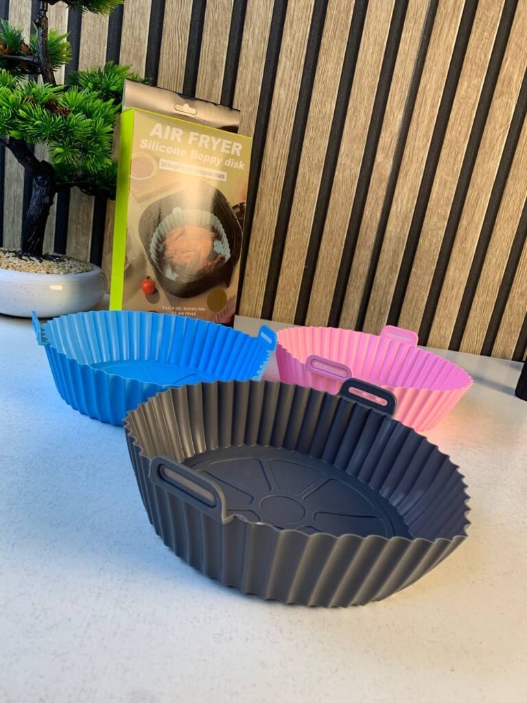 Pack de 3 moules en silicone pour friteuse à air chaud – Cuisine plus propre et pratique avec vos Air Fryers