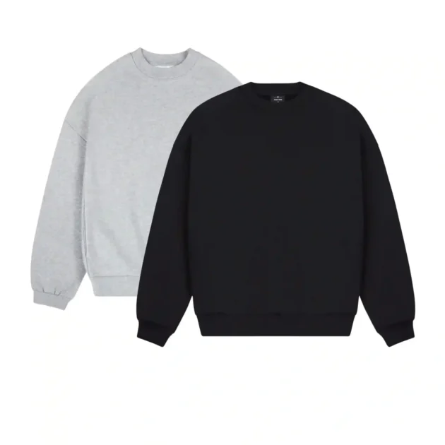 Sweatshirt Oversize Noir / Blanc – Style Urbain Confort & Tendance