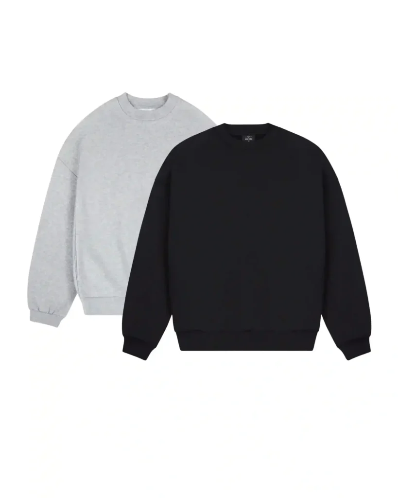 Sweatshirt Oversize Noir / Blanc – Style Urbain Confort & Tendance