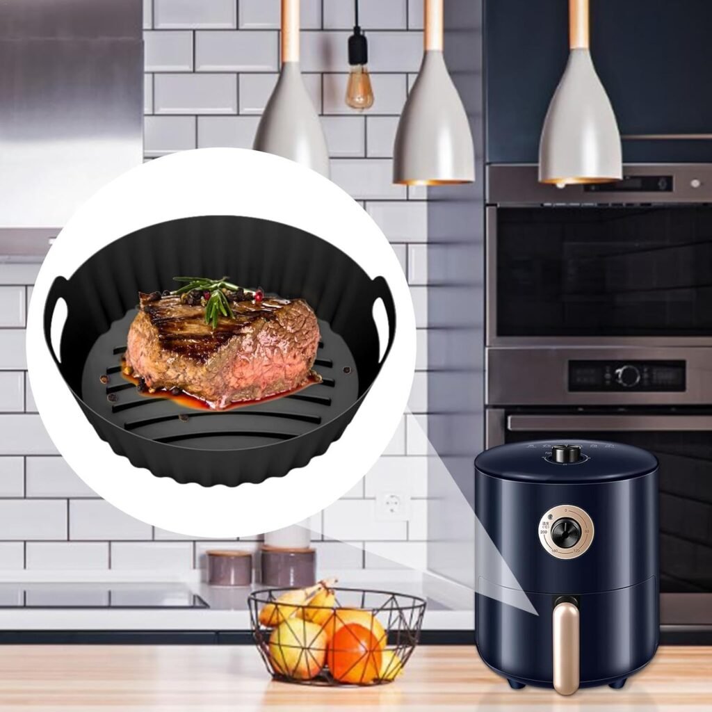 Pack de 3 moules en silicone pour friteuse à air chaud – Cuisine plus propre et pratique avec vos Air Fryers