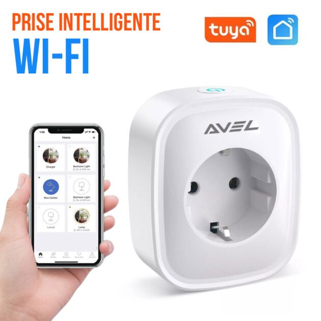 AVEL Prise Intelligente WiFi – Commande Vocale & Contrôle à Distance