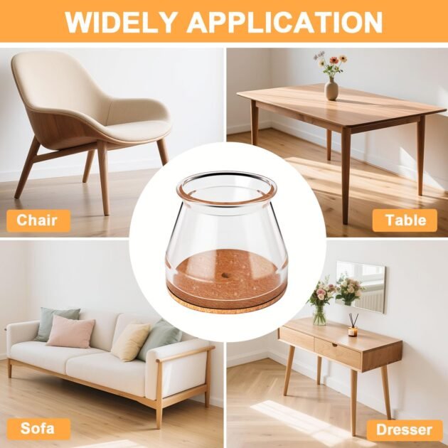 Protections de sol en silicone pour pieds de chaise pack 20pcs – Protégez vos sols et réduisez le bruit avec style