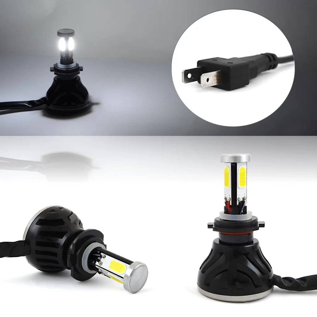 Kit Lampe de phare H4 LED 4 Directions 4000LM – Éclairage Puissant 360° Haute Performance
