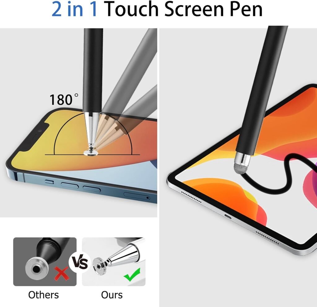 Stylet Universel 3 en 1 – Compatible Tablettes & Smartphones