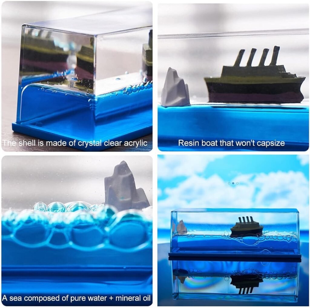 Décoration en forme de bateau de croisière insubmersible V2 – Une décoration flottante fascinante qui apaise l’esprit