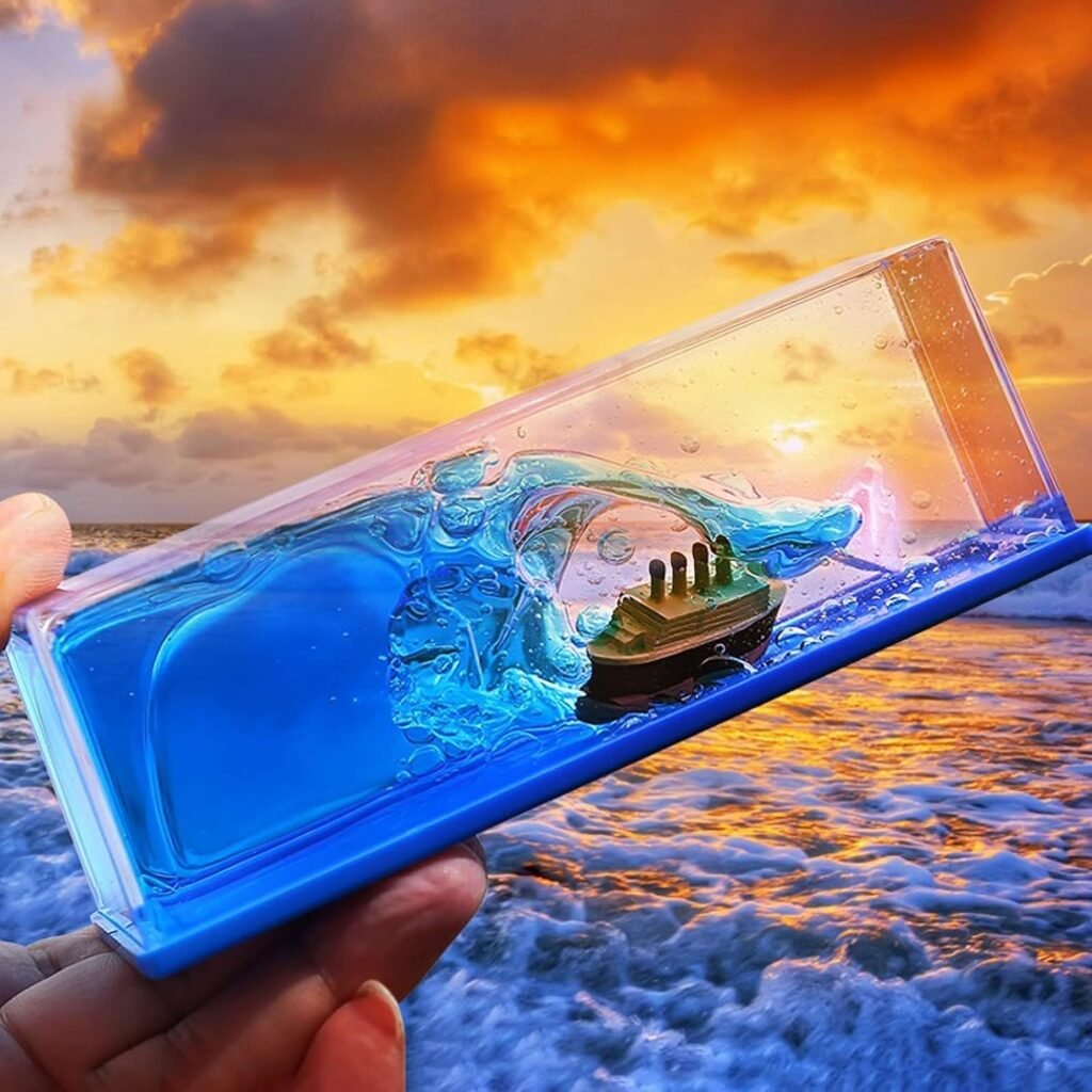 Décoration en forme de bateau de croisière insubmersible V2 – Une décoration flottante fascinante qui apaise l’esprit