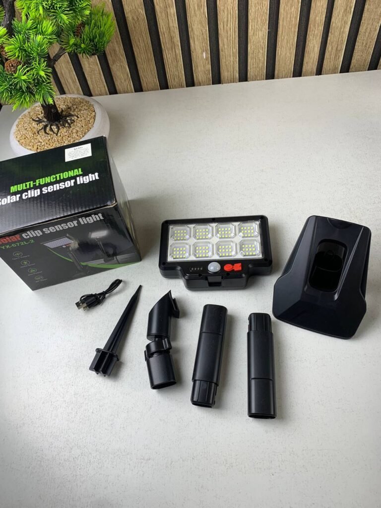 Applique Murale Solaire LED à Clip avec Détecteur de Mouvements YX-672L-1 – Sécurité & Éclairage Intelligent