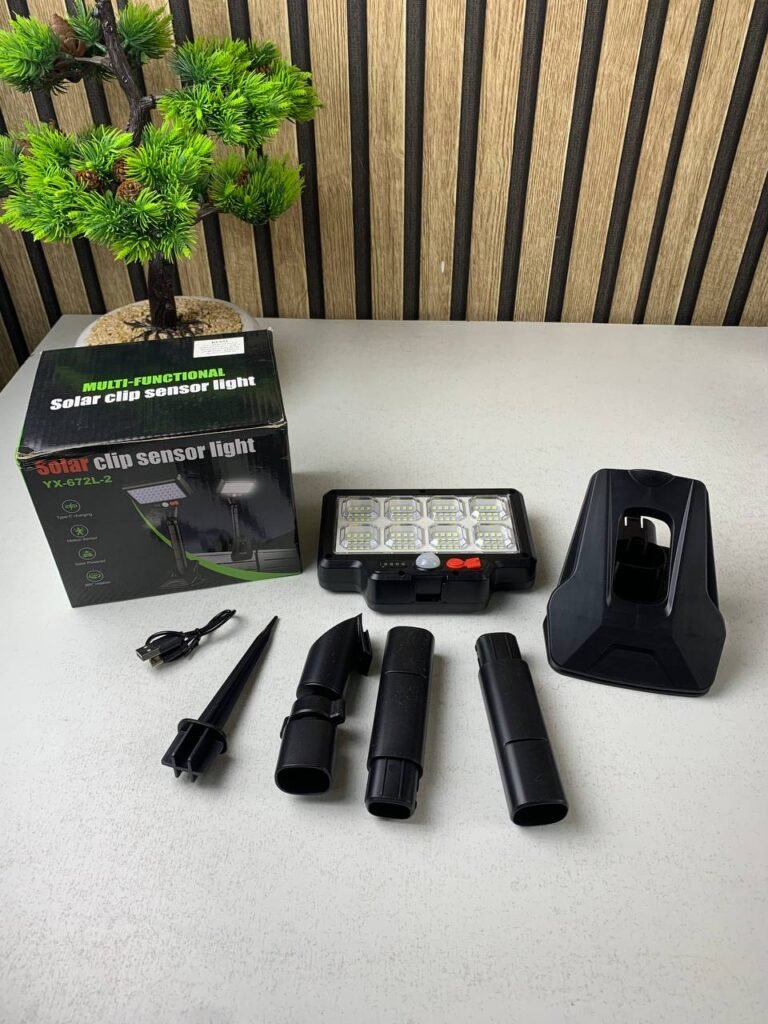 Applique Murale Solaire LED à Clip avec Détecteur de Mouvements YX-672L-1 – Sécurité & Éclairage Intelligent