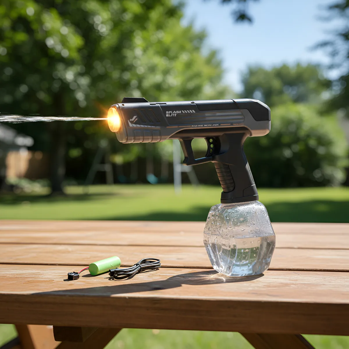 Pistolet à Eau Électrique 350 ML avec Effets Lumineux V2 - الصورة 4
