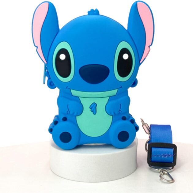 Porte-monnaie mignon à motif dessin animé Stitch pour enfants – Accessoire Fun & Pratique du Quotidien