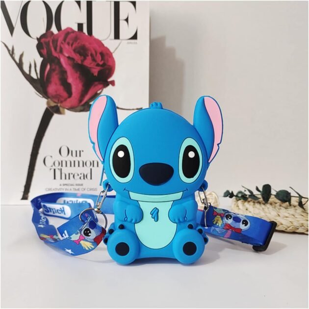 Porte-monnaie mignon à motif dessin animé Stitch pour enfants – Accessoire Fun & Pratique du Quotidien