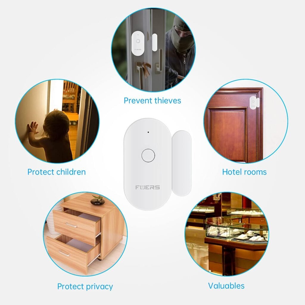 Détecteur de Porte & Fenêtre WiFi – Capteur Magnétique Intelligent
