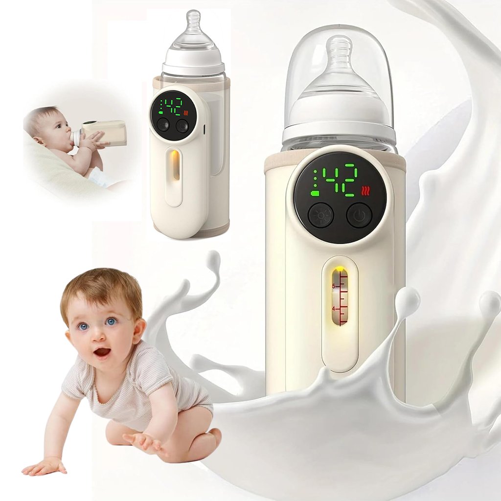 Chauffe-biberon électrique Rechargeable USB Affichage de la température – Chauffage Intelligent & Portable pour Bébé