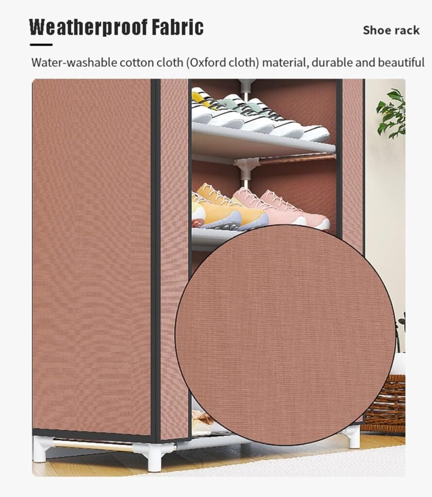 Étagère à chaussures à 10 niveaux avec couvercle anti-poussière – Organisation Maximale & Protection Totale