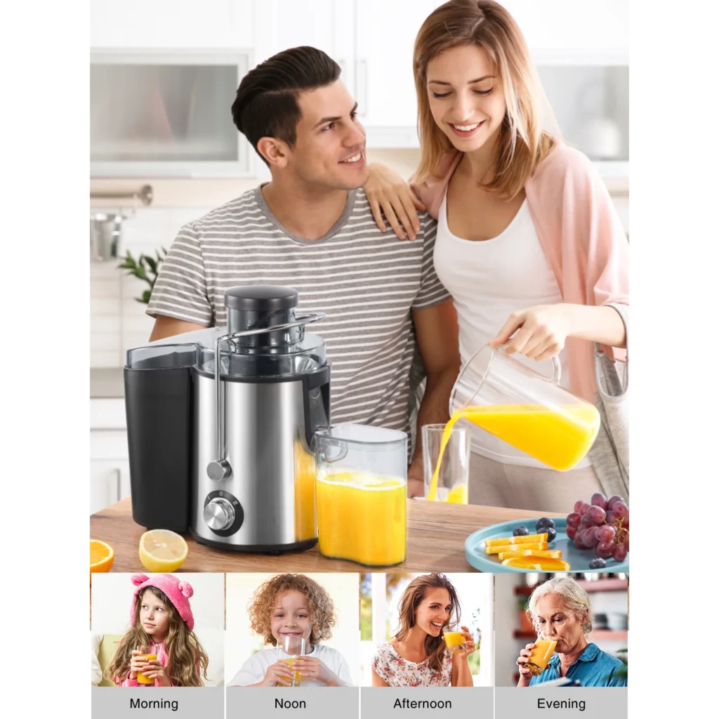 Multismart Extracteur de jus électrique 250W à 2 vitesses pour fruits et légumes – Jus Frais & Énergie Naturelle