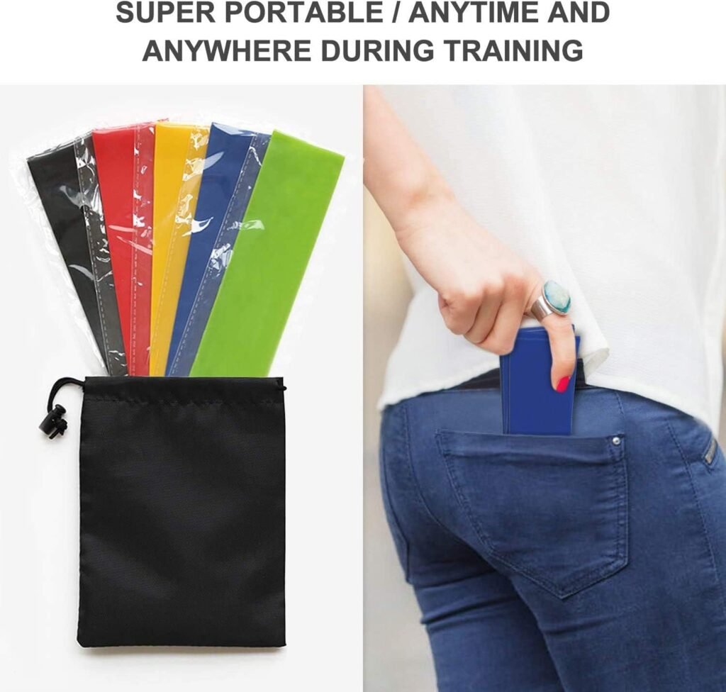 Ensemble de bandes de résistance Elastiques 5Pcs pour exercices de sport – Entraînement Complet & Progressif