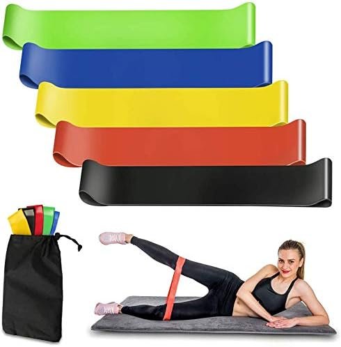 Ensemble de bandes de résistance Elastiques 5Pcs pour exercices de sport – Entraînement Complet & Progressif
