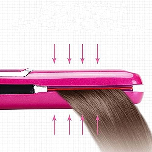 Mini Lisseur à cheveux rechargeable USB avec Base de Chargement – Coiffure Sans Fil & Résultat Parfait