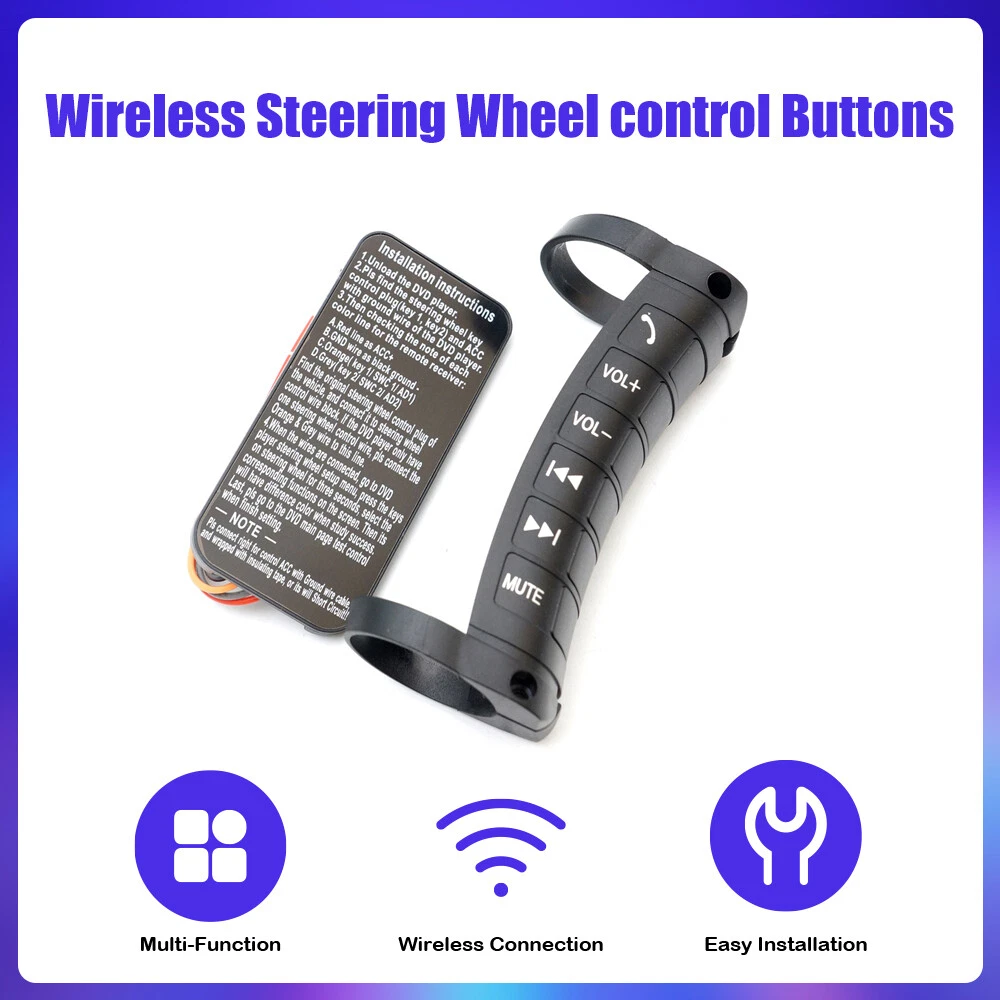Kit d'installation de boutons de commande au volant pour voitures – Contrôle Facile & Conduite Sécurisée