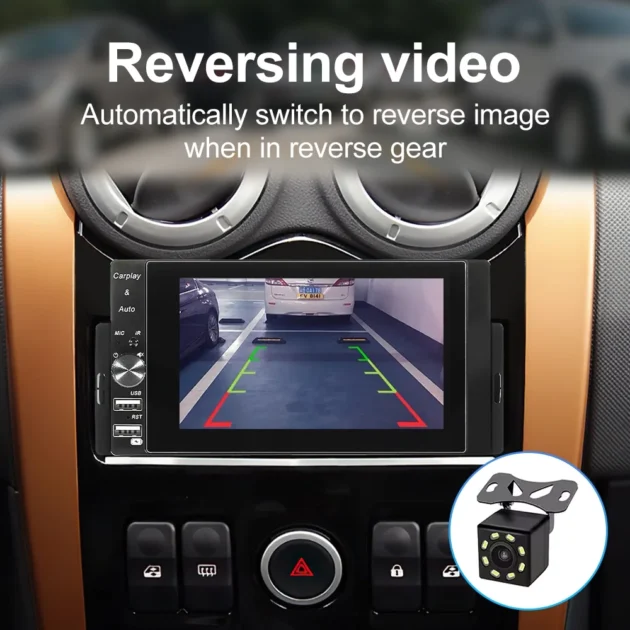 Autoradio 1 DIN MP5 CarPlay & Android Auto Full HD – Connectivité Intelligente & Conduite Moderne